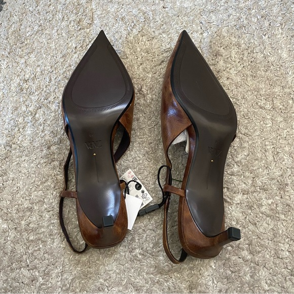 New without box Zara heeled sandals women’s size 8 - Picture 6 of 8